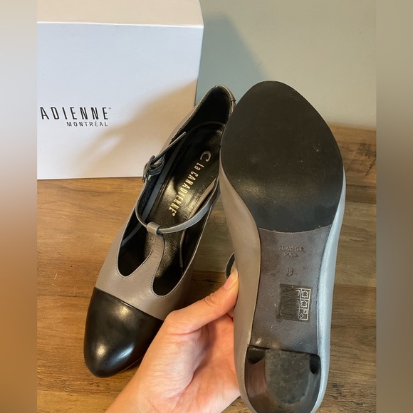 La Canadienne two toned, round toe heels with ankle strap excellent condition - Picture 7 of 7